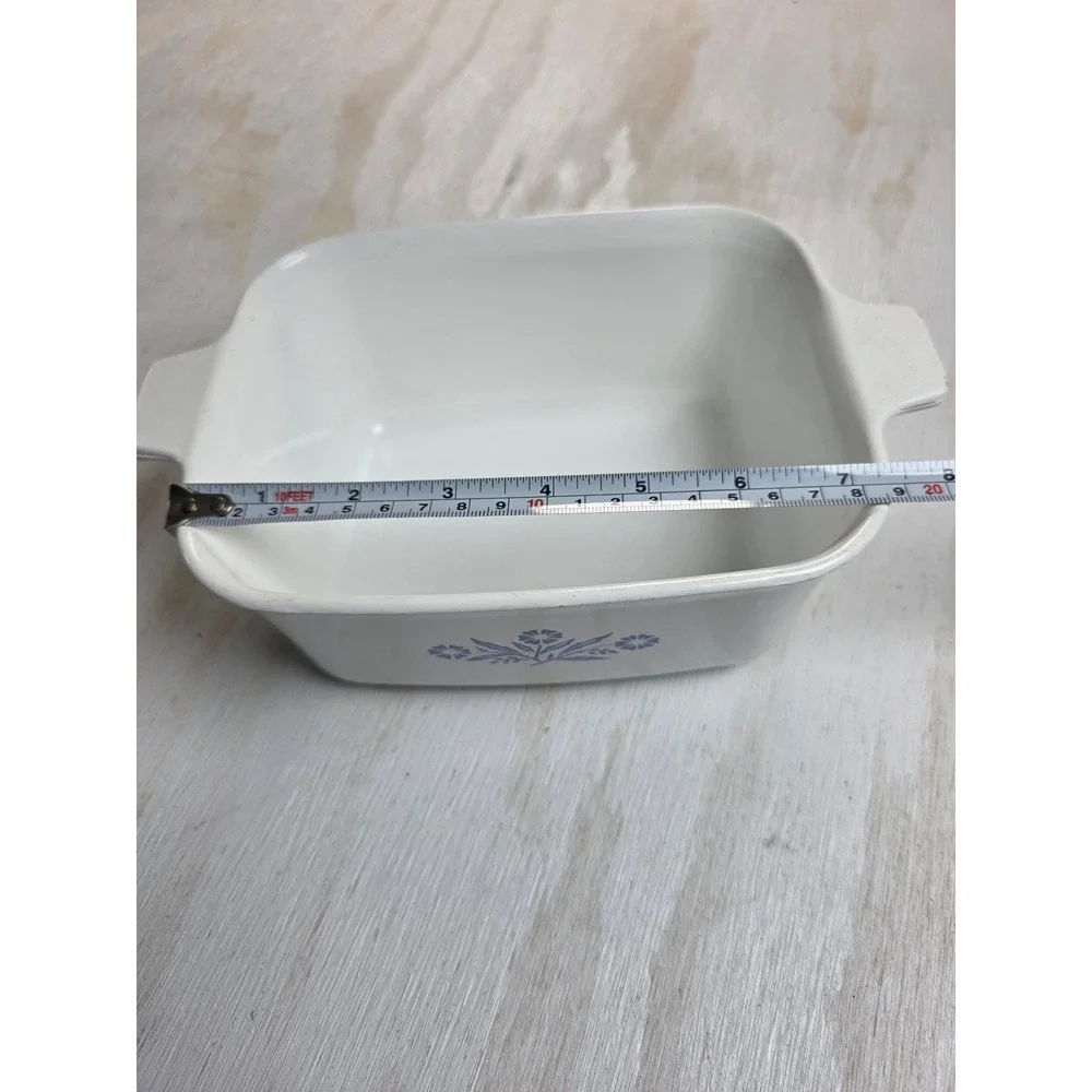 Vintage Corning Ware Blue Cornflower P-4-B 1.5 QT Casserole Dish with Lid USA